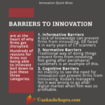 BARRIERS TO INNOVATION