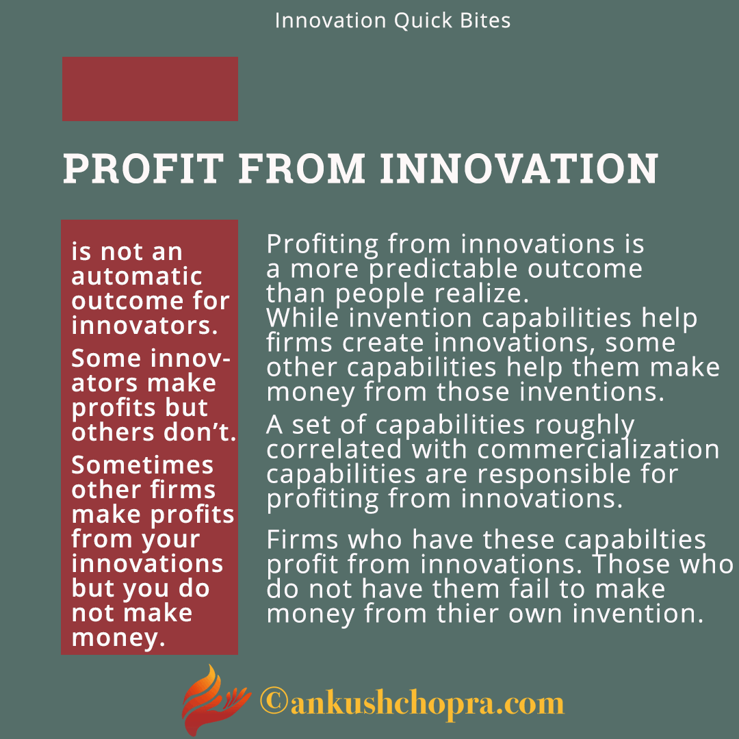 profiting from innovation