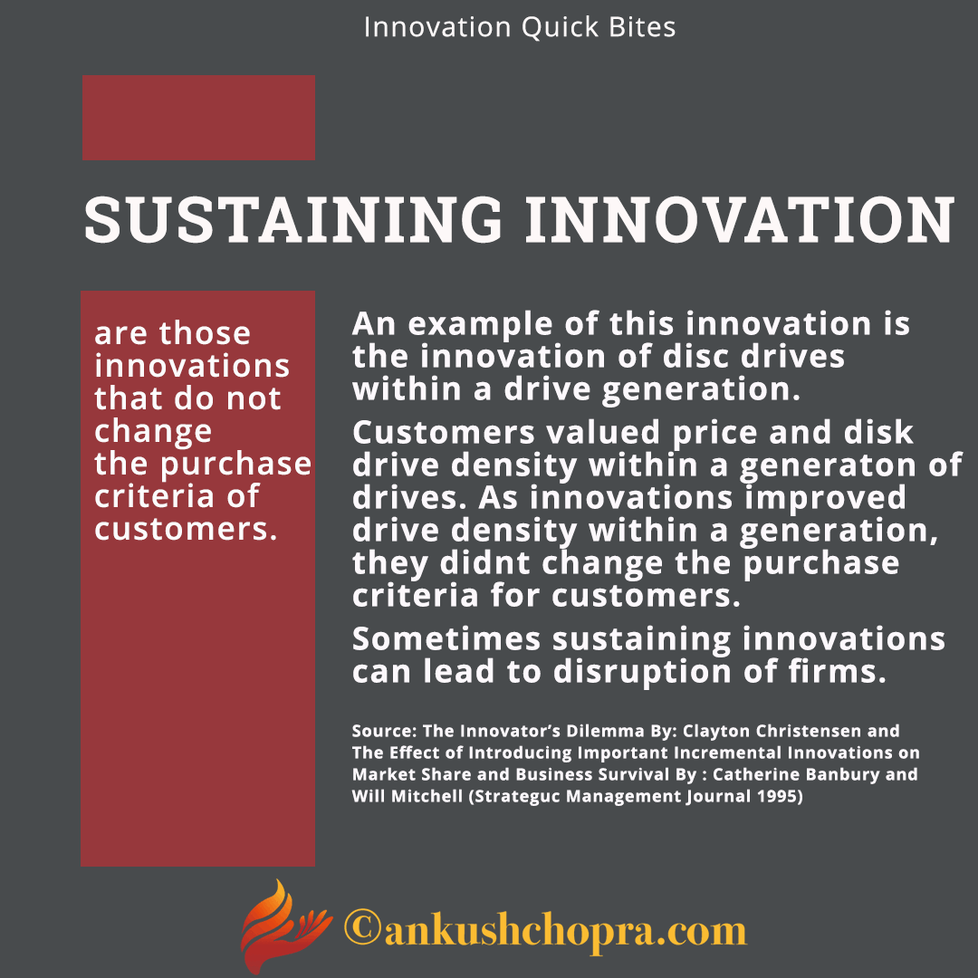 Sustaining Innovations